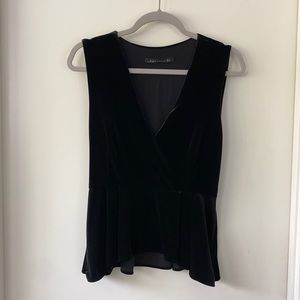ZARA VELVET BLOUSE